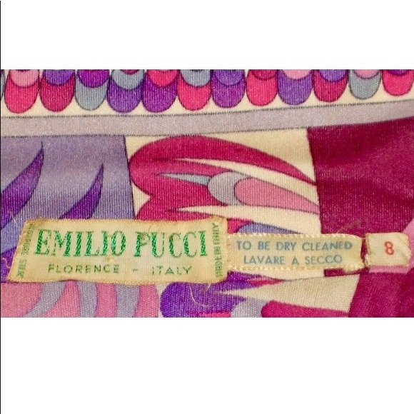 1970s EMILIO PUCCI SILK JERSEY KNIT DRESS 8 - Picture 6 of 8